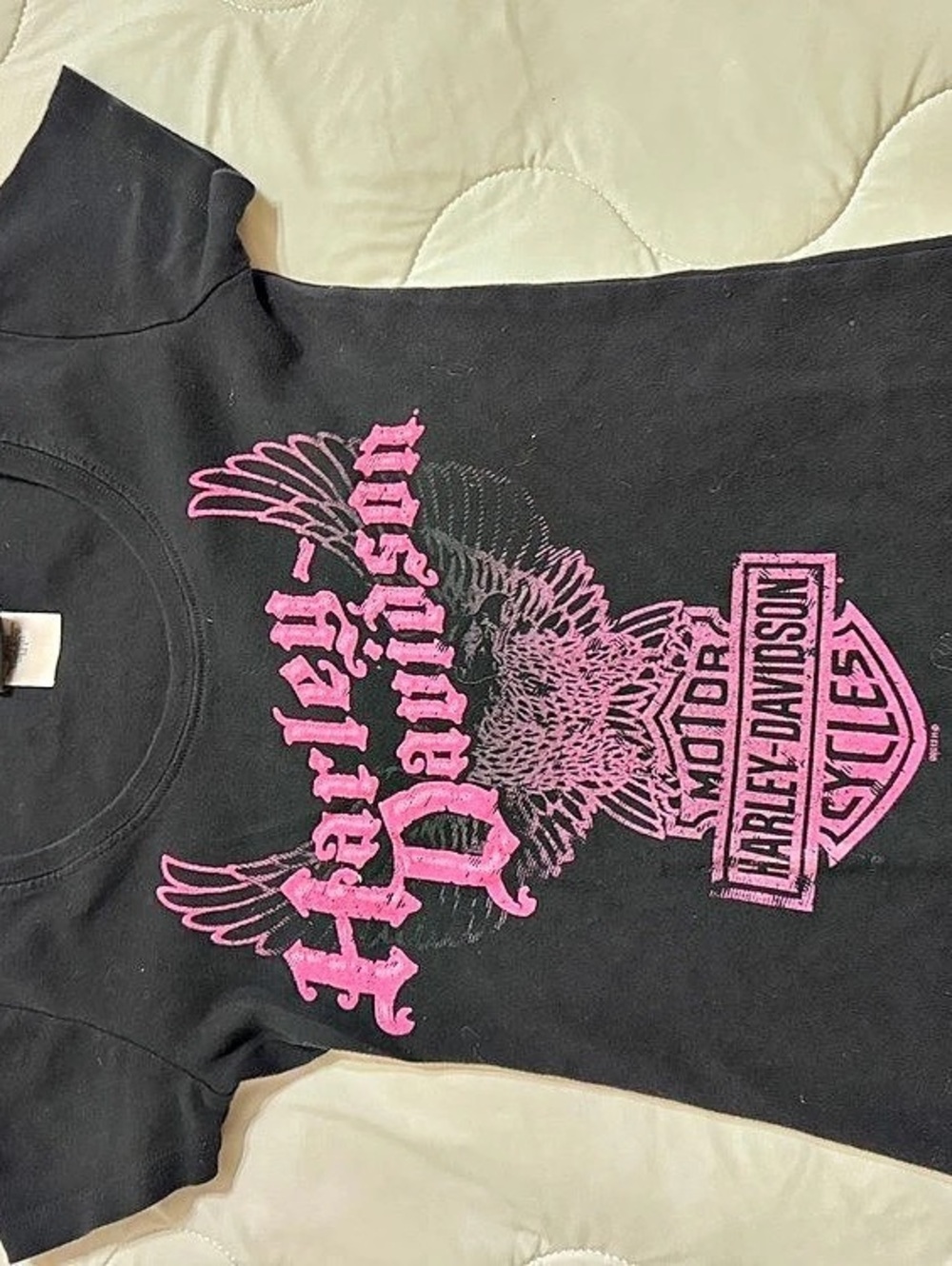 Harley-Davidson California Harley-Davidson T-shirt Pink Graphic Tee Size Medium